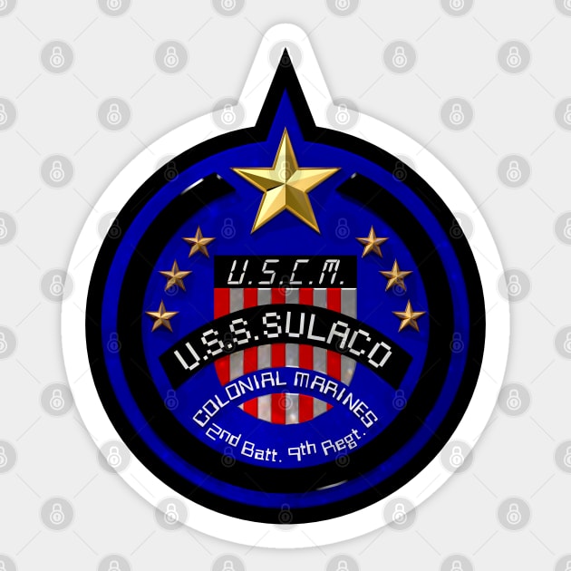 USS Sulaco 3D Sticker by CCDesign